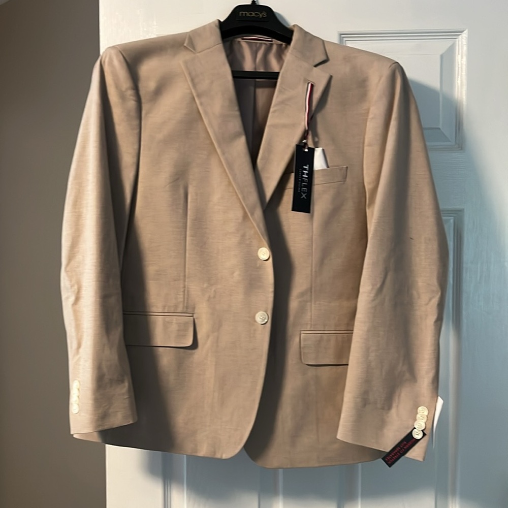 NWT Tommy Hilfiger Lannister Tan Suit Jacket Blazer